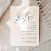 Whimsical Simple Het is een Boy Baby shower Kaart