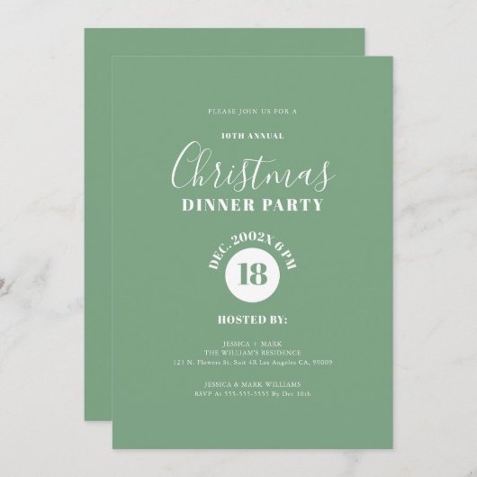 Whimsical Simple Minimalistical Custom Calligraphy Kaart (Voorkant / Achterkant)