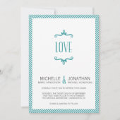 Whimsical Simple Wedding Kaart (Voorkant)