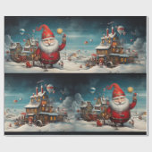 Whimsical Sinterklaas 2 Cadeaupapier (Vlak)