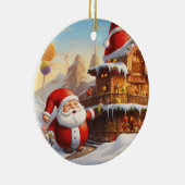 Whimsical Sinterklaas 4 Keramisch Ornament (Rechts)