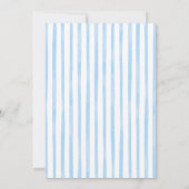 Whimsical Sip en See Blue Boy Baby shower Kaart (Achterkant)