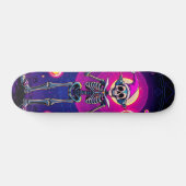 Whimsical Skeleton Clown Skateboard (Horizontaal)