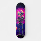 Whimsical Skeleton Clown Skateboard (Voorkant)