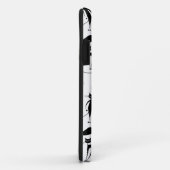 Whimsical Skinny Black Cat Patroon Case-Mate iPhone Case (Achterkant/rechts)