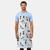 Whimsical Skinny Black Cat Patroon Schort (Gedragen)