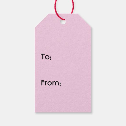 Whimsical Skinny Black Cat Roze Cadeaulabel (Achterkant)