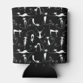 Whimsical Skinny wit kattenpatroon Blikjeskoeler (Achterkant)
