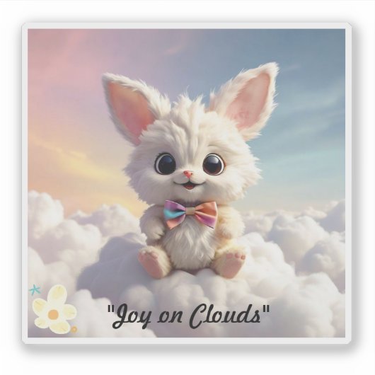 "Whimsical Sky Delights" Sticker (Voorkant)