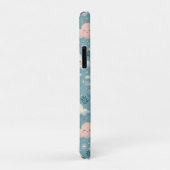 Whimsical Sky Pattern met wolken, sterren - Blauw Case-Mate iPhone Case (Achterkant/rechts)