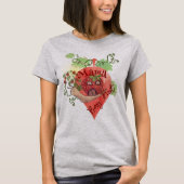 Whimsical Slak & Aardbei Mama T-shirt (Voorkant)