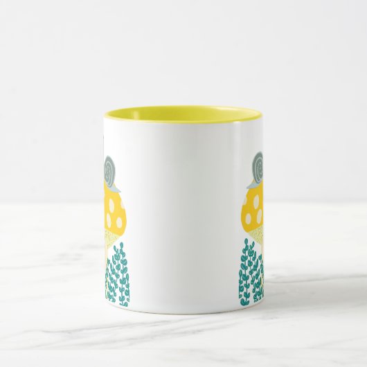 Whimsical Slak op Magical Mushroom CUSTOM Mok (Midden)