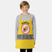 Whimsical Slaping Honey Bee Gepersonaliseerd Schort (Gedragen)