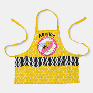Whimsical Slaping Honey Bee Gepersonaliseerd Schort