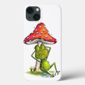 Whimsical Sleeping Froeping onder een paddenstoel Case-Mate iPhone Case (Achterkant)