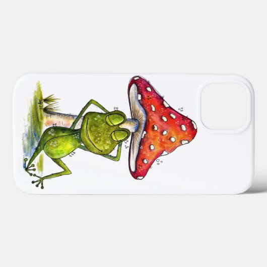 Whimsical Sleeping Froeping onder een paddenstoel Case-Mate iPhone Case (Achterkant (horizontaal))