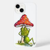 Whimsical Sleeping Froeping onder een paddenstoel Case-Mate iPhone Case (Achterkant)