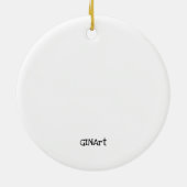 Whimsical Sleeping Froeping onder een paddenstoel Keramisch Ornament (Achterkant)