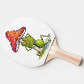 Whimsical Sleeping Froeping onder een paddenstoel Tafeltennisbatje (Zijkant)