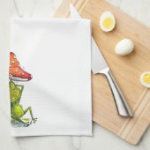 Whimsical Sleeping Froeping onder een paddenstoel Theedoek (Quarter Fold)