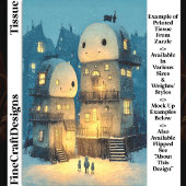 Whimsical Smiling Snowmen Houses DW9R Decoupage Tissuepapier