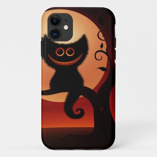 Whimsical Smilting Black Cat Case-Mate iPhone Case (Achterkant)