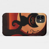 Whimsical Smilting Black Cat Case-Mate iPhone Case (Achterkant (horizontaal))