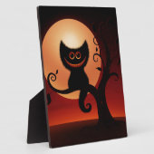 Whimsical Smilting Black Cat Fotoplaat (Zijkant)