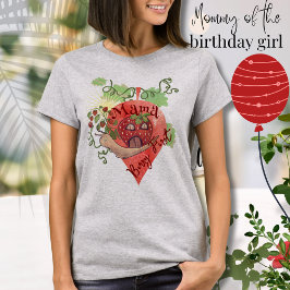 Whimsical Snail & Strawberry Mama  T-shirt