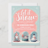 Whimsical Sneeuw Wereldbol Kerstfeest Kaart (Voorkant)