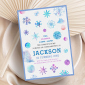 Whimsical Sneeuwvlokken Winter Kids Verjaardagsfee Kaart