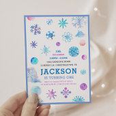 Whimsical Sneeuwvlokken Winter Kids Verjaardagsfee Kaart