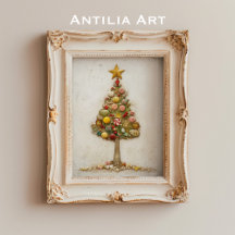Whimsical Snoep kerstboom schilderij vakantie
