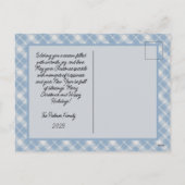 Whimsical Snow Man Vrolijk kerstfeest Feestdagenkaart (Achterkant)