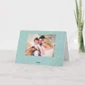 Whimsical Snow Wereldbol 2 Foto Feestdagen Kaart (Achterkant)