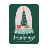 Whimsical Snow Wereldbol Non-Photo Holiday Magneet (Verticaal)