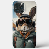 Whimsical Snowboarden Bunny Case-Mate iPhone Case (Achterkant)