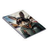 Whimsical Snowboarden Bunny Notitieboek (Rechterzijde)