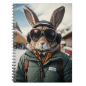 Whimsical Snowboarden Bunny Notitieboek (Voorkant)