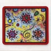 Whimsical Snowflake Mousepad - 9,25 x 7,75 inch Muismat (Voorkant)
