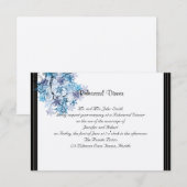 Whimsical Snowflake Tree Posh Wedding Rehearsal Kaart (Voorkant / Achterkant)