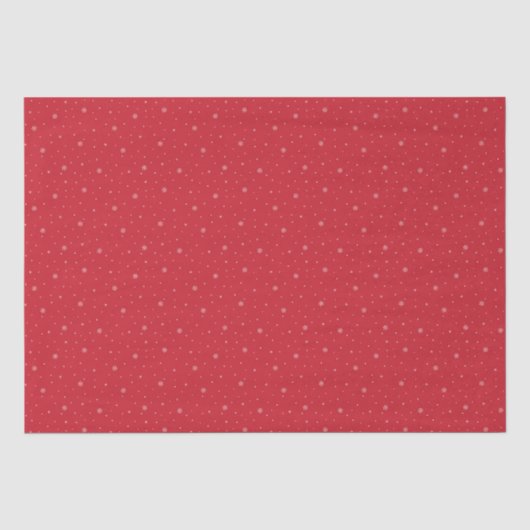Whimsical Snowflakes Kerstmispatroon in het rood Tissuepapier (Voorkant)