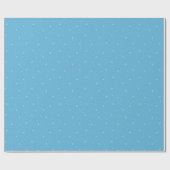 Whimsical Snowflakes kerstpatroon in blauw Cadeaupapier (Vlak)