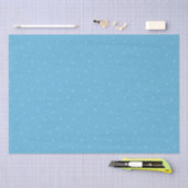 Whimsical Snowflakes kerstpatroon in blauw Tissuepapier (Craft)