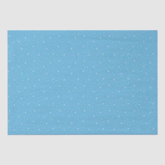 Whimsical Snowflakes kerstpatroon in blauw Tissuepapier (Voorkant)