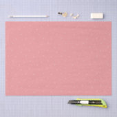 Whimsical Snowflakes Retro Christmas Pattern Pink Tissuepapier (Craft)