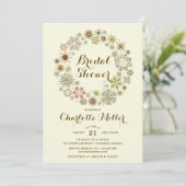 Whimsical Snowflakes Vrijgezellenfeest Kaart (Staand voorkant)