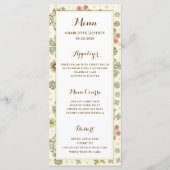 Whimsical Snowflakes Weddenschap Menu (Voorkant)