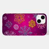 Whimsical Snowflakes Winter Wonderland Case-Mate iPhone Case (Achterkant (horizontaal))
