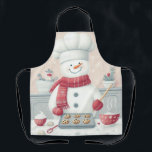Whimsical Snowman Christmas Schort – Vakantie Bakk<br><div class="desc">Kom in de feeststemming met dit grillige sneeuwman kerst Schort! Met een schattige sneeuwman in een rode sjaal en sneeuwvlokken,  voegt dit schort vakantiejuichen toe aan uw keuken. Perfect voor het bakken,  koken en verspreiden van kerstvreugde. Een must-have voor uw vakantie seizoen garderobe!</div>